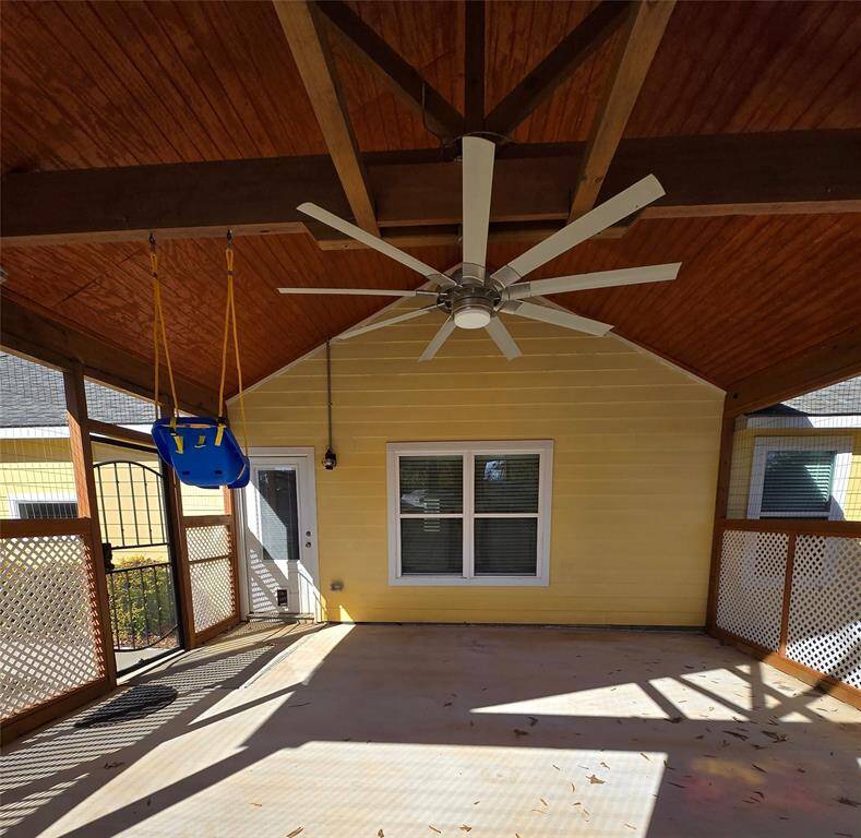 Screened in porch with cat door "catio"