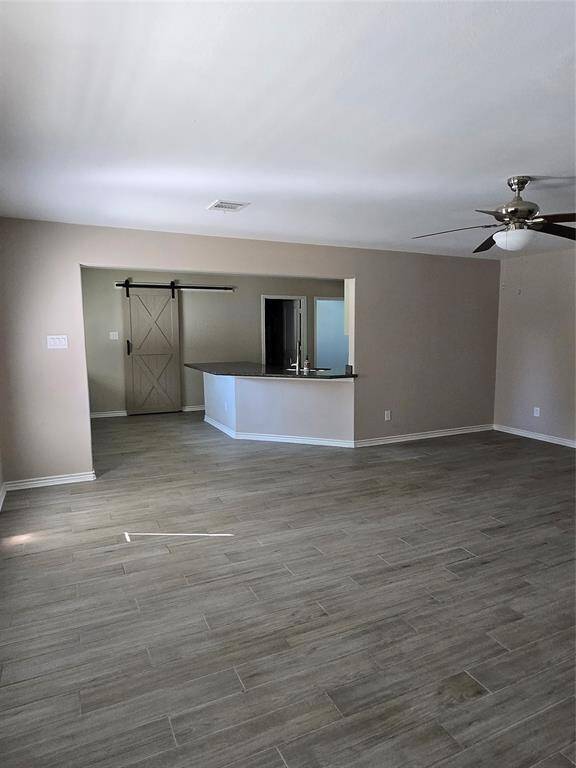 Livingroom looking into kitchen