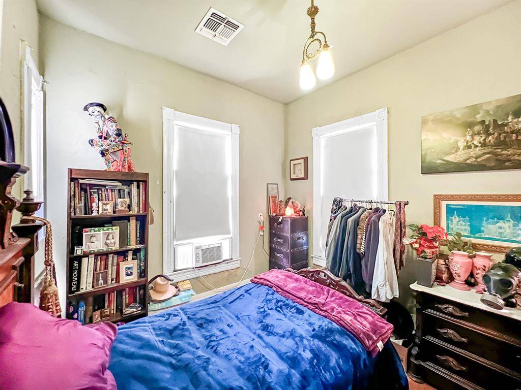 Upstairs bedroom backyard facing