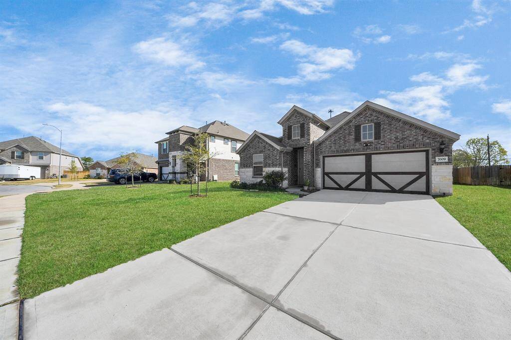 Extended Drive way to park multiple vehicles.