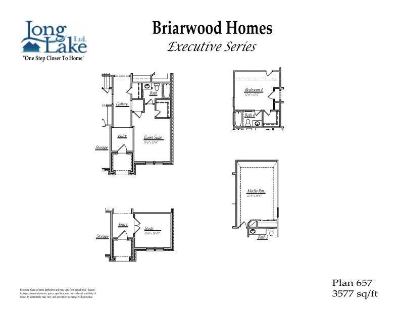 These are additional options for the 657 floor plan.