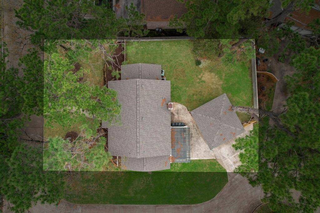 Aerial view of property
