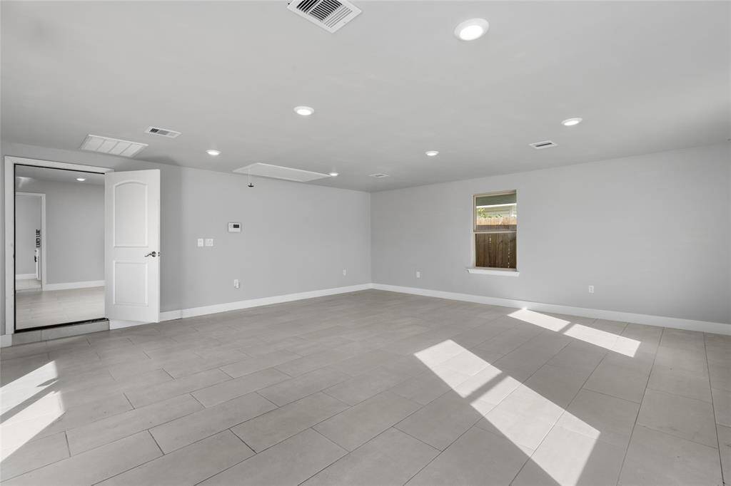This large area could be leased separately for additional income.