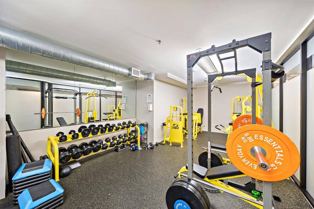 The resident gym is located on the 3rd floor.