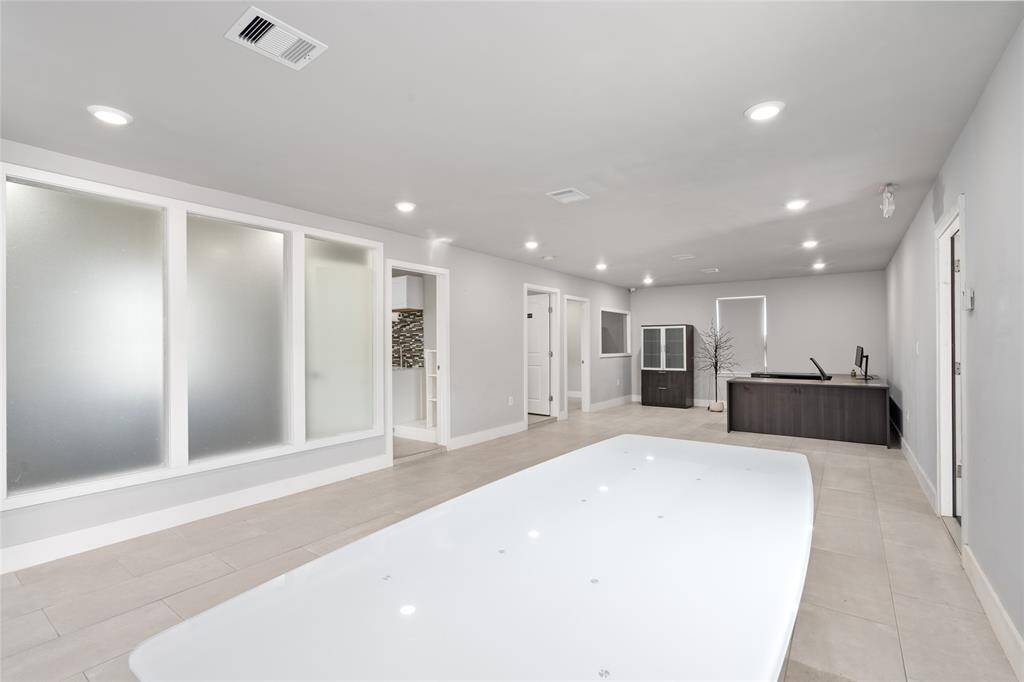 Large open office space and meeting area