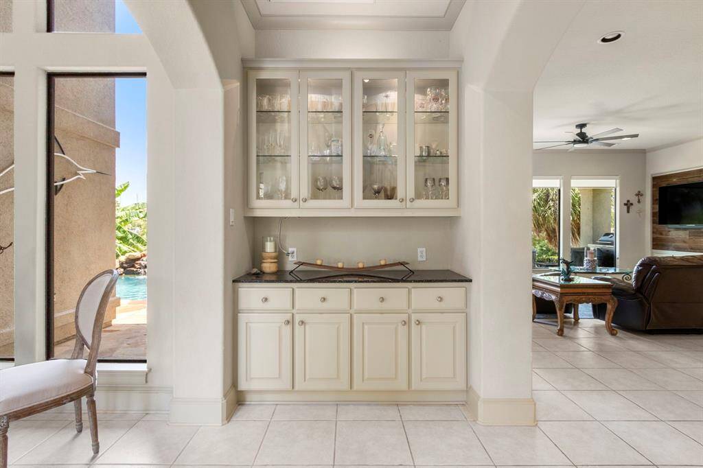 Built-in China Cabinet pefect for housing your collections or glassware.