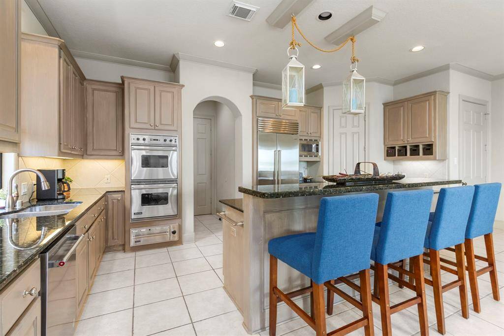 The Open Kitchen offers plenty of room for entertaining.