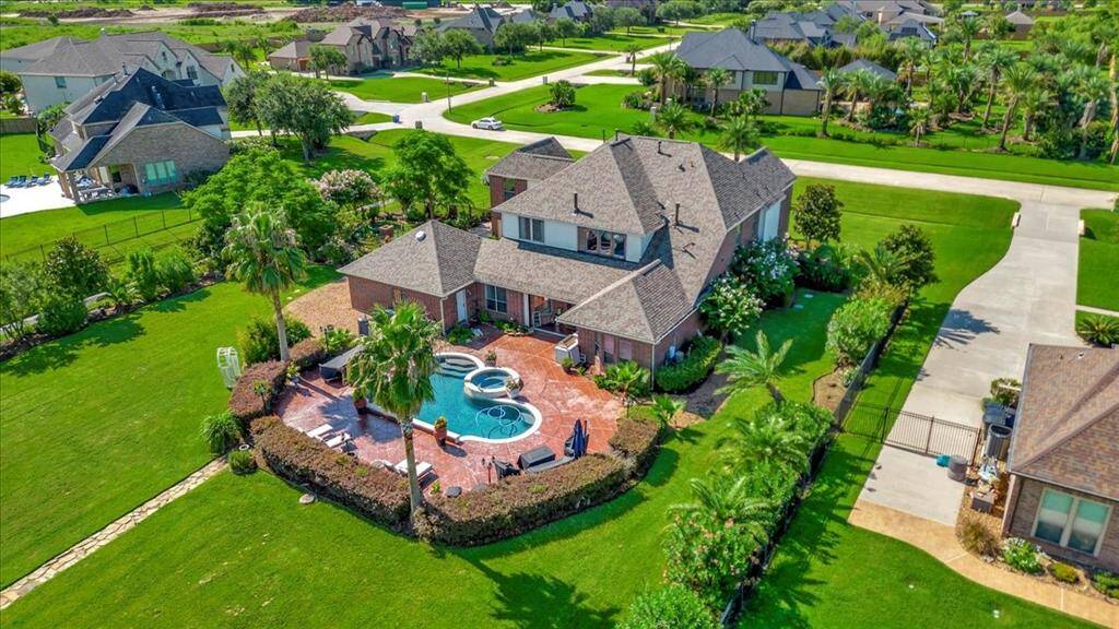 Lush landscaping.
