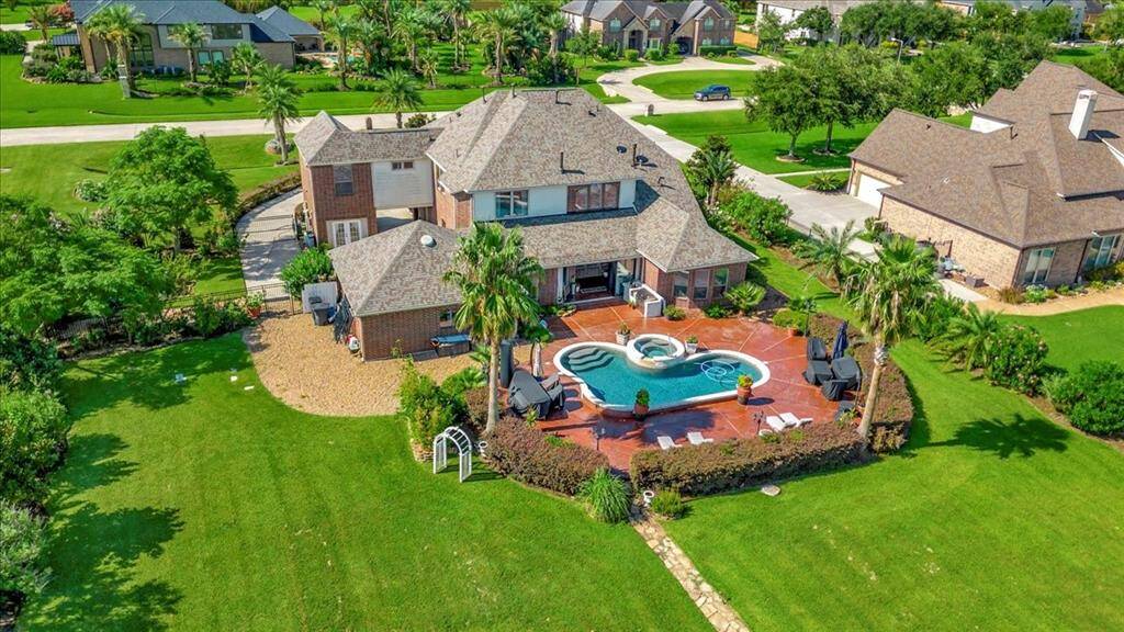 Heart shaped saltwater pool