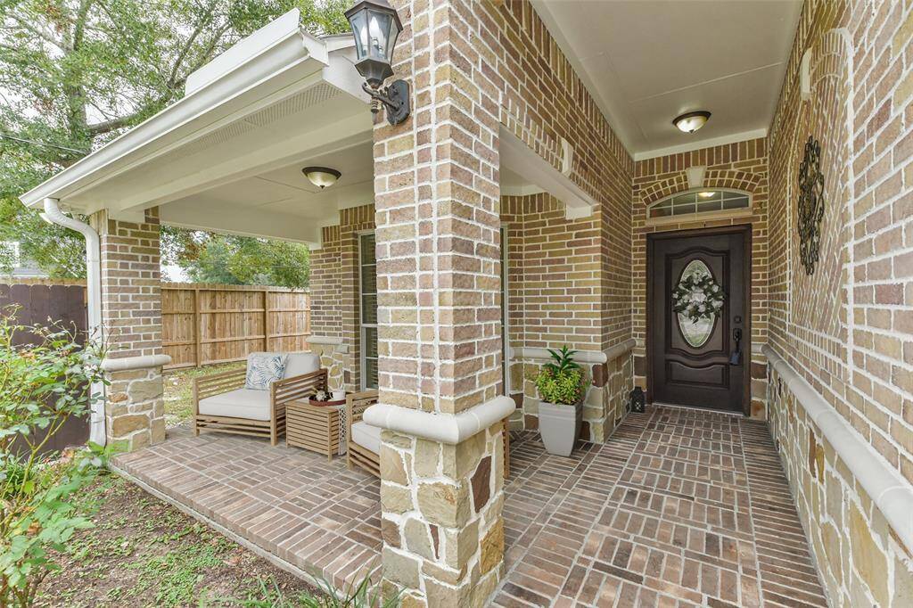 Nice size covered front patio