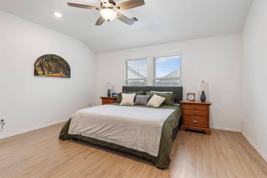 Generously sized primary bedroom with plenty of room for your personal touches.