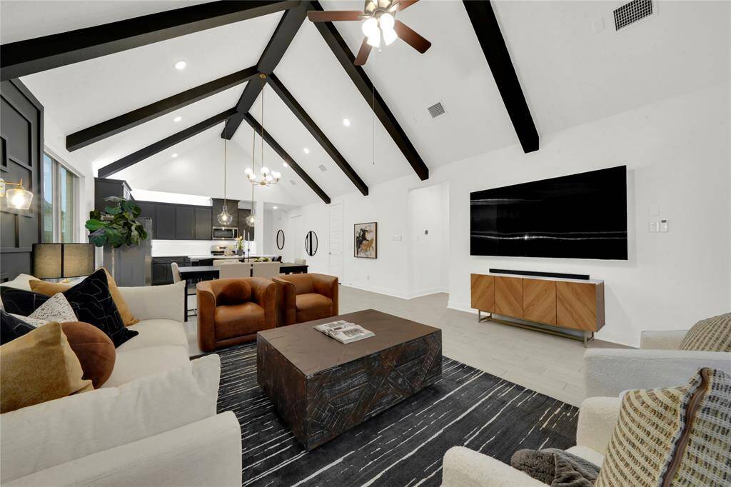 This open space is perfect for entertaining family, friends, or a Super Bowl party!