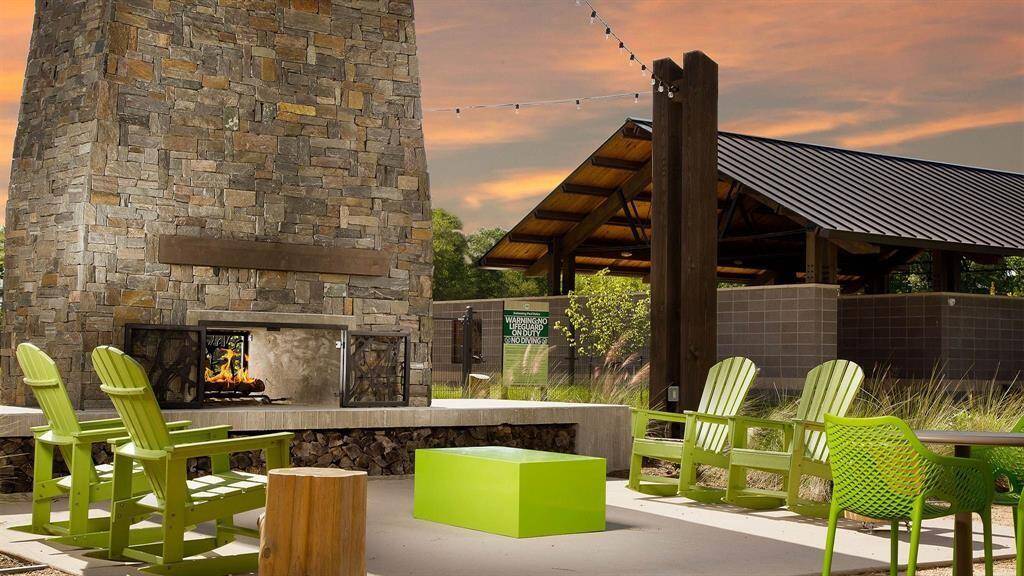 Gather around the fireplace at The Hearth any time of year