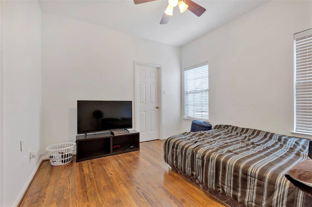 The grand master bedroom on the third floor complete with an en-suite bathroom.