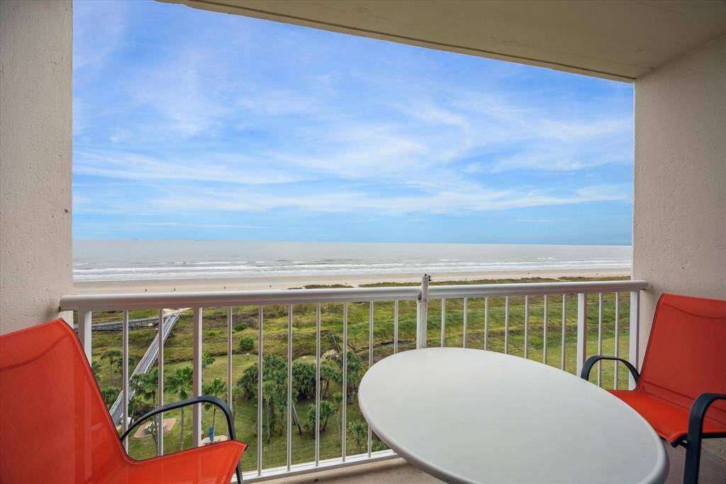 The private terrace offers stunning views and ample space for both dining and relaxation.