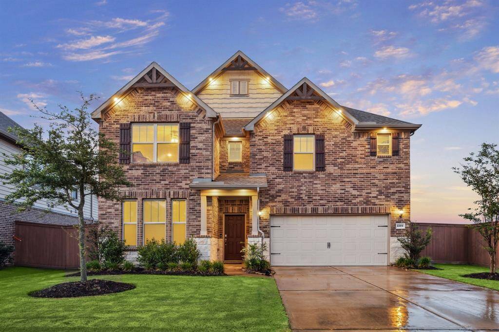Impeccable home in a wonderful sought after neighborhood! Rich accents on a beautiful brick and stone exterior. Ideally located in the master planned community of Elyson, this dazzling two-story design focuses on the interplay of indoor and outdoor spaces. This home is on a lot with one of the larger back yards in this neighborhood.