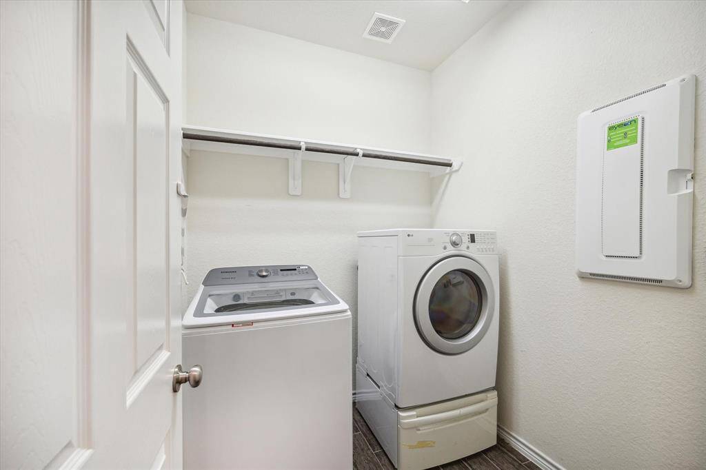 Functional in house laundry room on the first level.