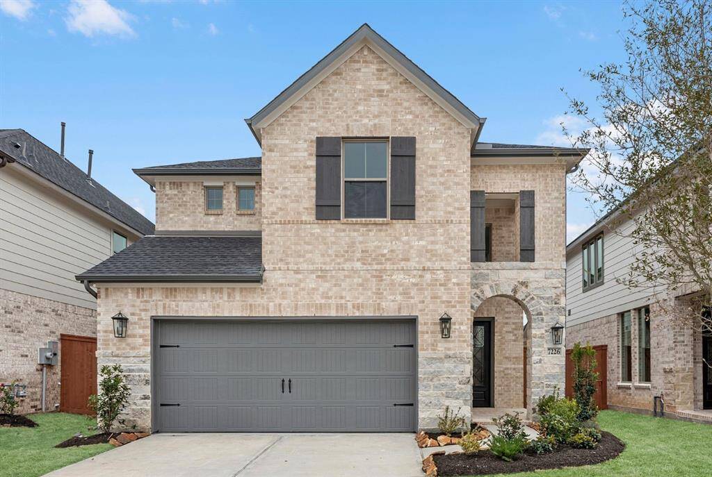 MOVE IN READY!! Westin Homes NEW Construction (Haven X, Elevation C) Two story. 4 bedrooms. 3.5 baths. Green grass added to enhance photo.