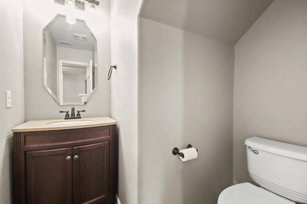 Downstairs half bathroom.