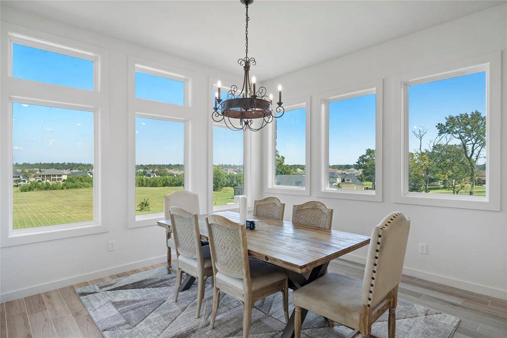 Formal dining area with great views!