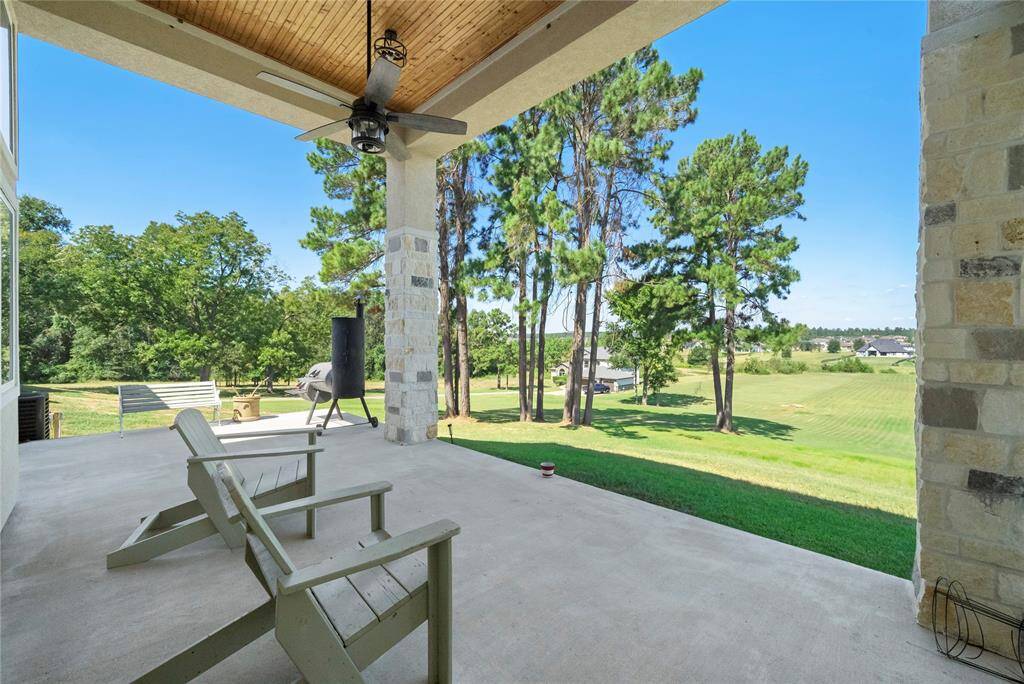 Beautiful views from the covered back patio.