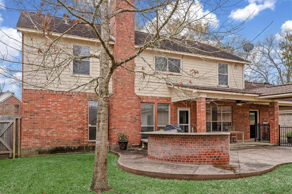 Lovely view of the back of the home.