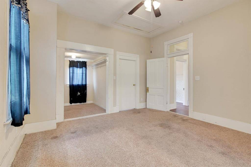 View into the huge closet space from the 2nd upstairs bedroom.