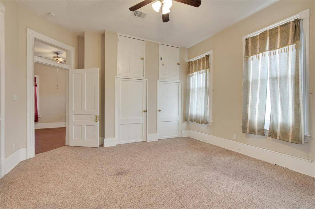 2nd floor bedroom with double closets