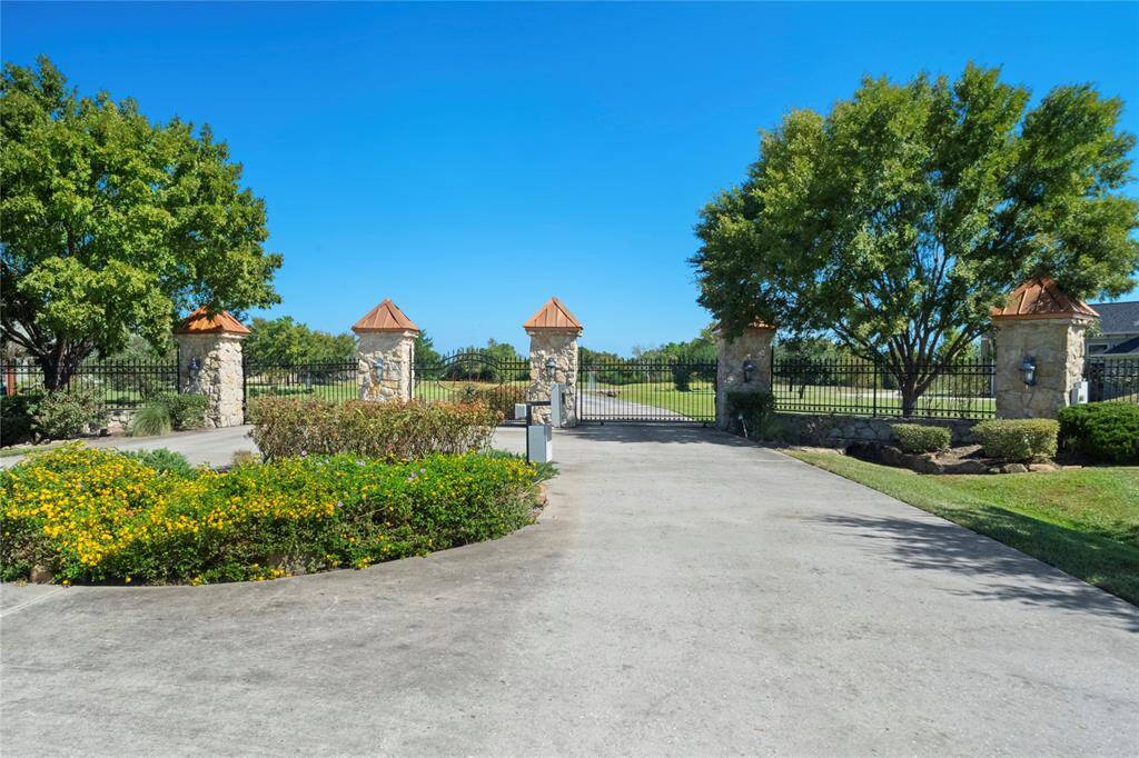 Gated entrance coming into the community.