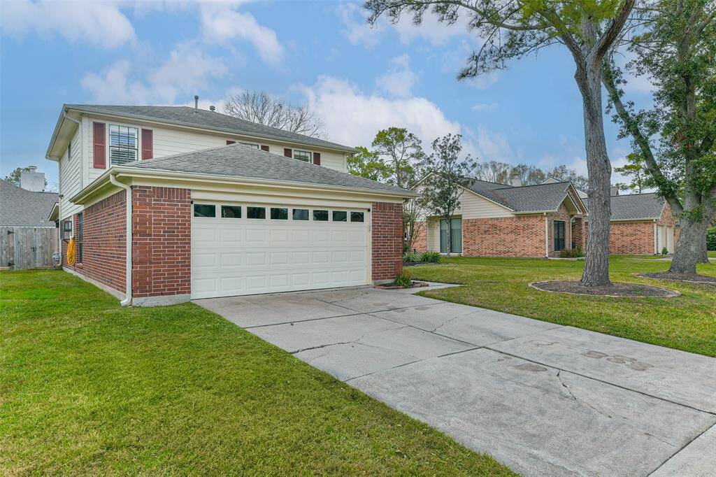 Welcome to 1015 Mabry Mill Road in Clear Lake's Bay Glen community! This two-story traditional red brick home with charming shutters and mature landscaping is set deep on a southeast-facing 0.18-acre lot in this established neighborhood zoned to CCISD.