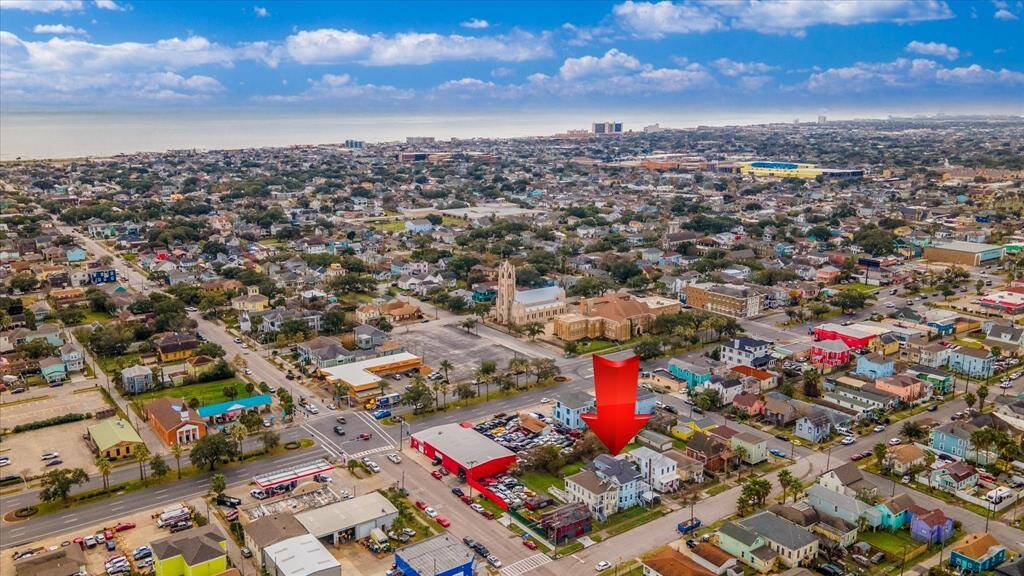 Drone view of the property.