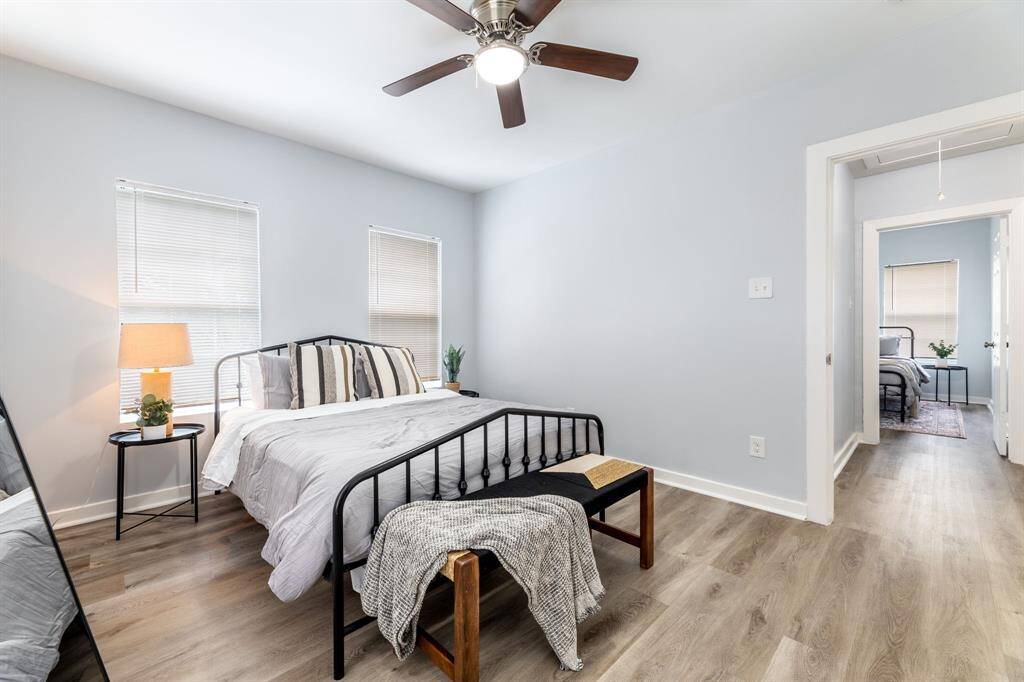 home was staged for photos. Currently unfurnished.