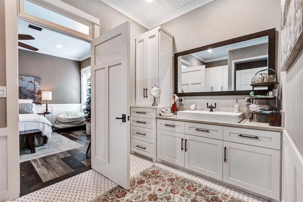 The second bath has another large walk in shower and private access to both secondary bedrooms