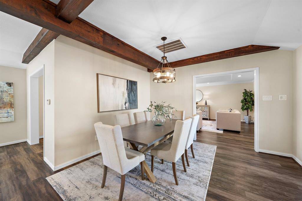 Another view of the dining room.