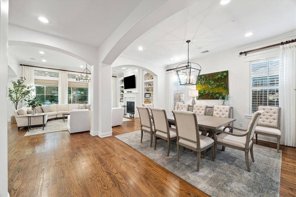 Another view of the lovely dining and living room.