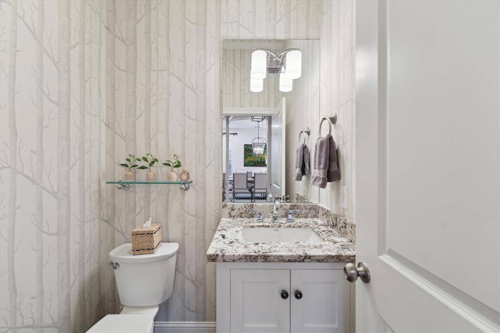 Powder bath on the main floor