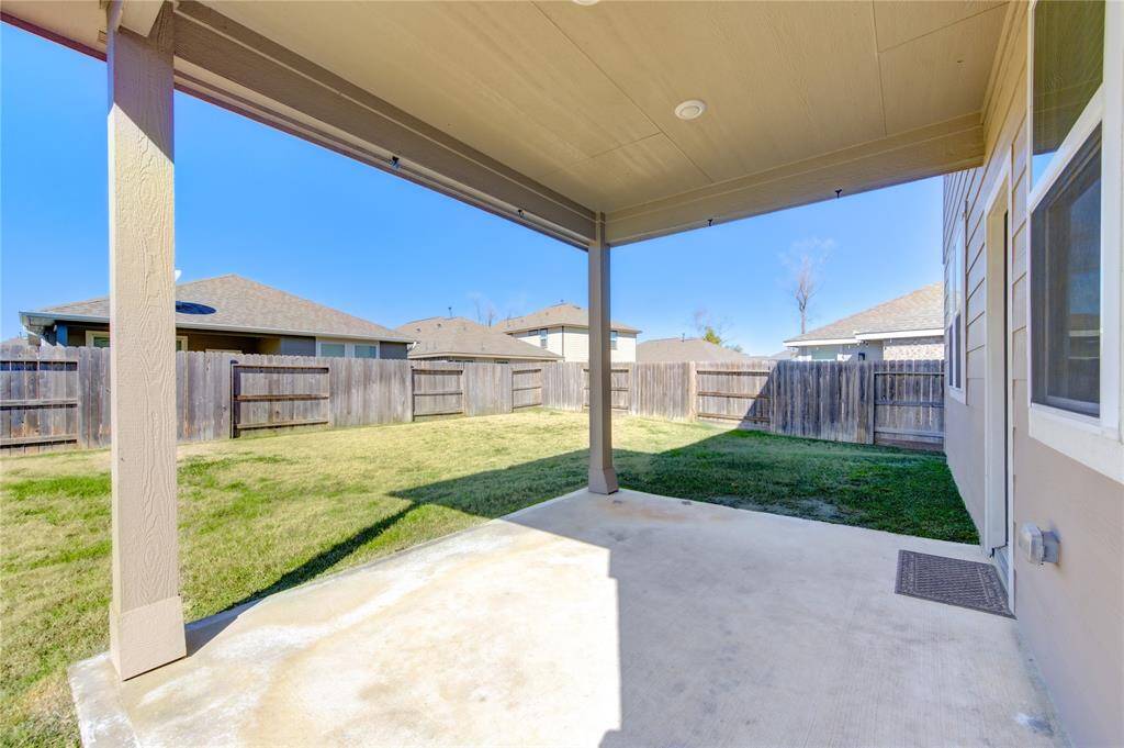 Covered back patio