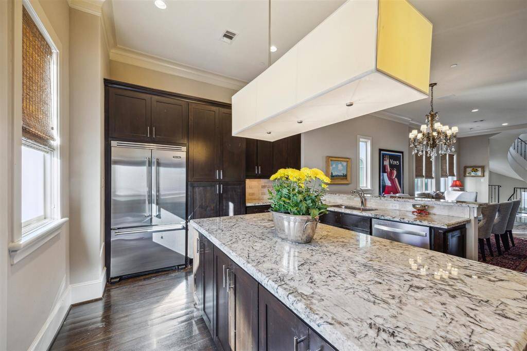 The uninterrupted oversized island is a baker's dream come true!