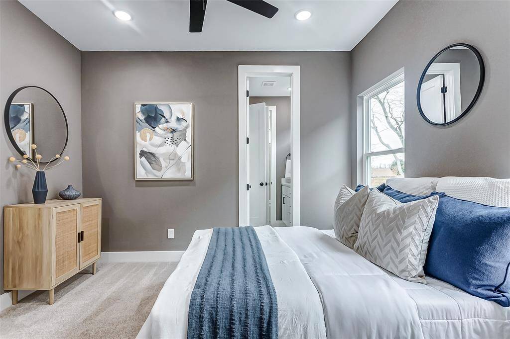 Direct access to the bathroom for ultimate convenience.