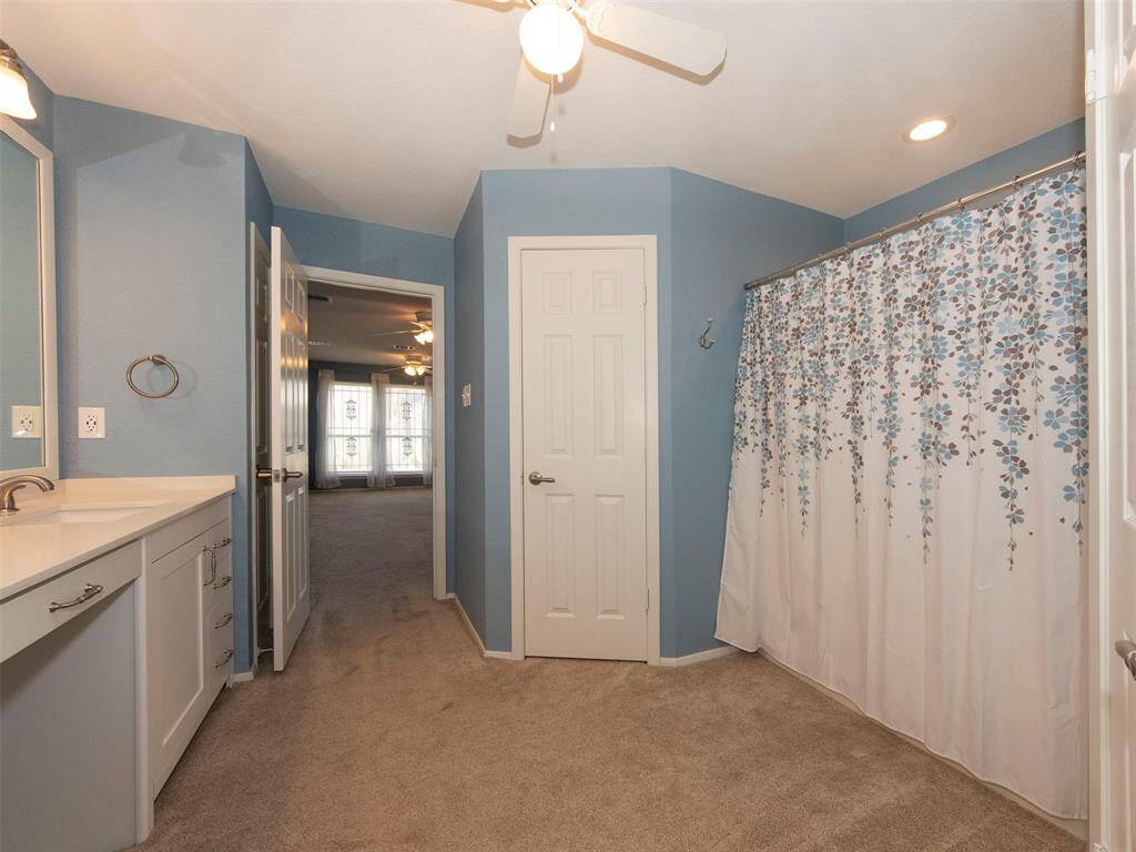 Two separate walk-in closets