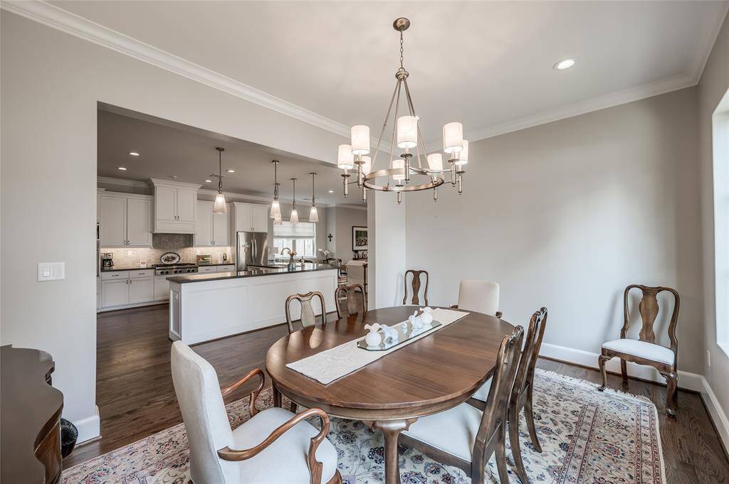 Alternate view of dining room into kitchen