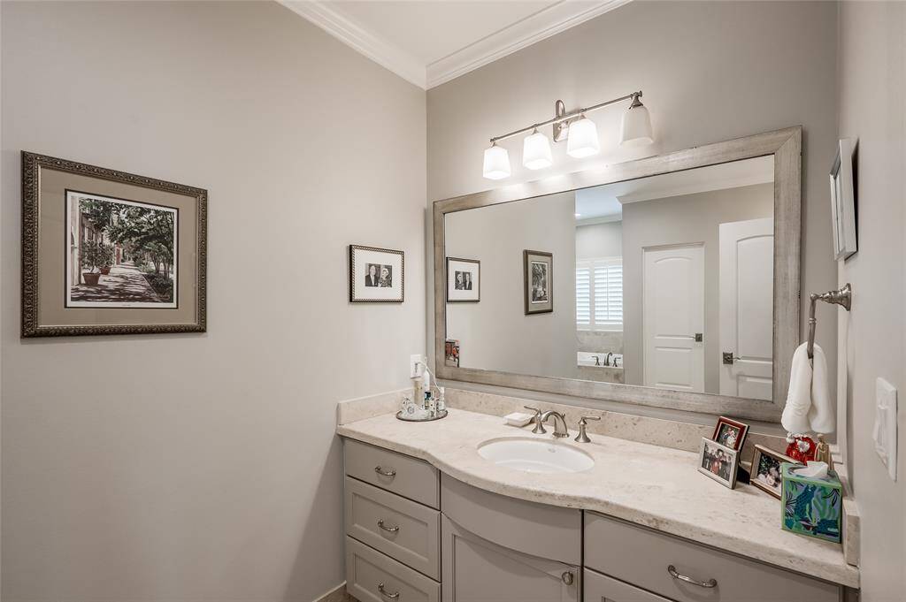Second vanity area