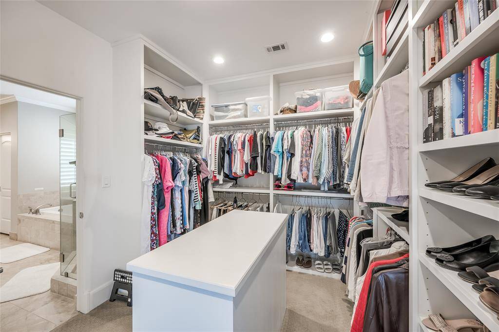 Alternate view of primary closet