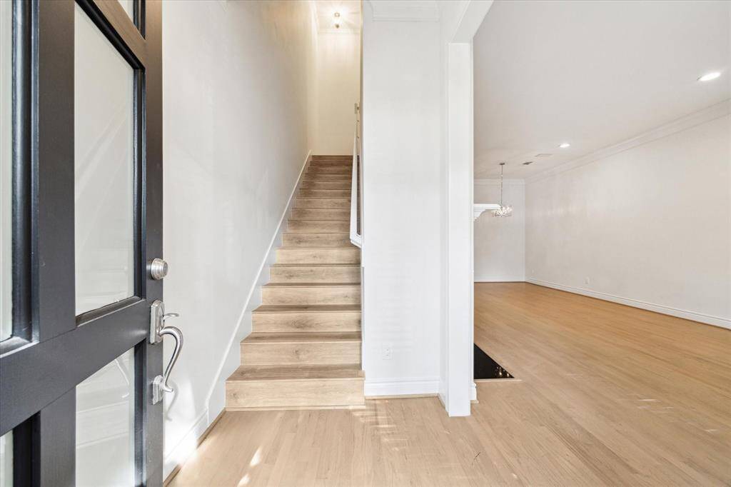 The entry to the townhome.