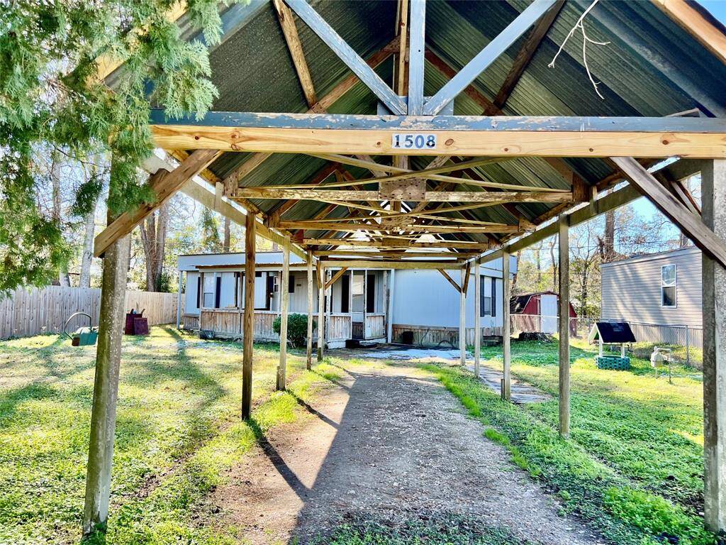 Close up of Covered Porch.