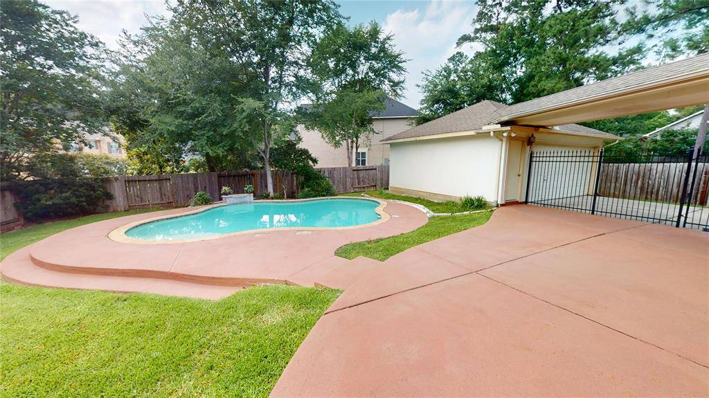 So much space for an outdoor kitchen and patio/pool furninture.