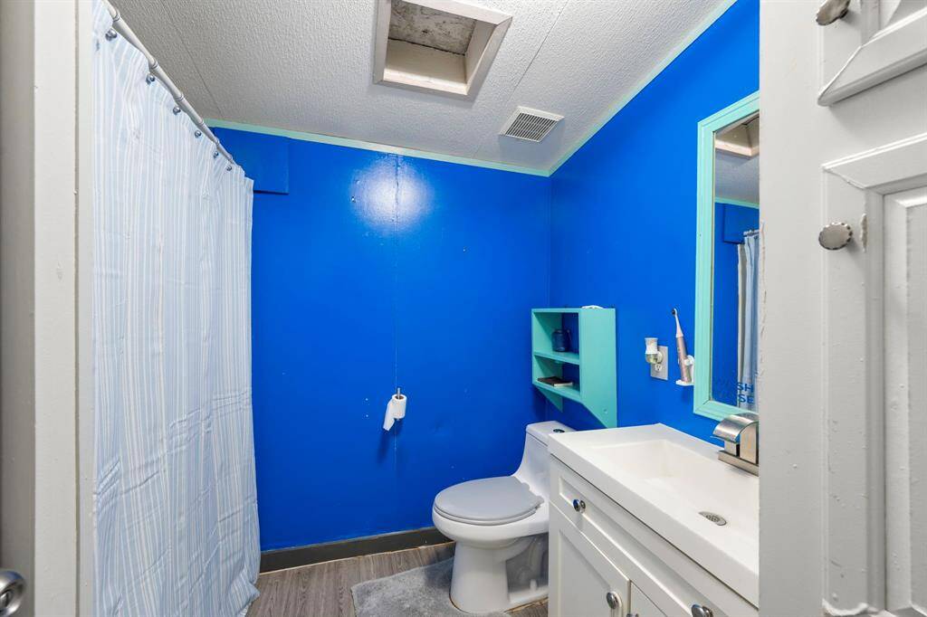Hall bath is light and bright too!