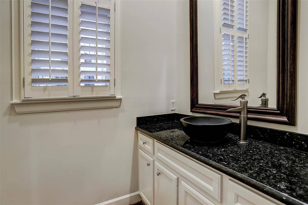 A powder room completes the well-planned second-floor living spaces.