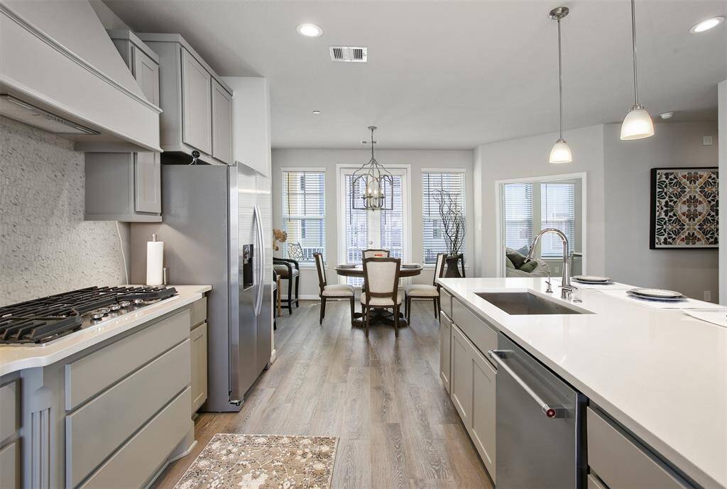 Contemporary kitchen with upgraded appliances