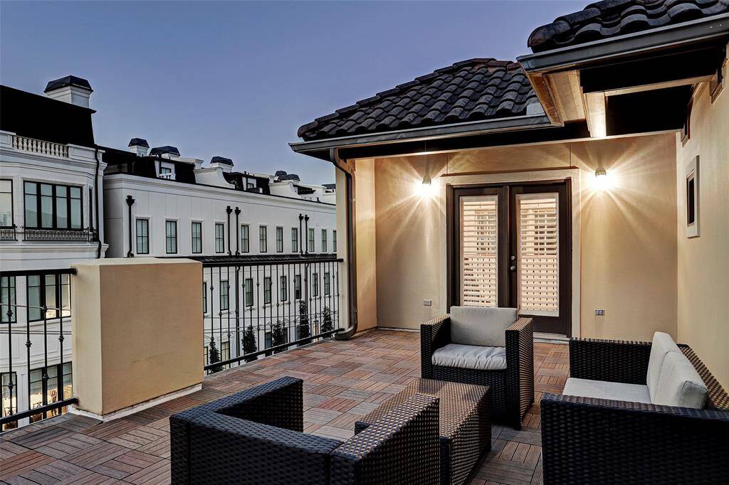 Enjoy sunset views and as an extension of entertaining on your private rooftop terrace.